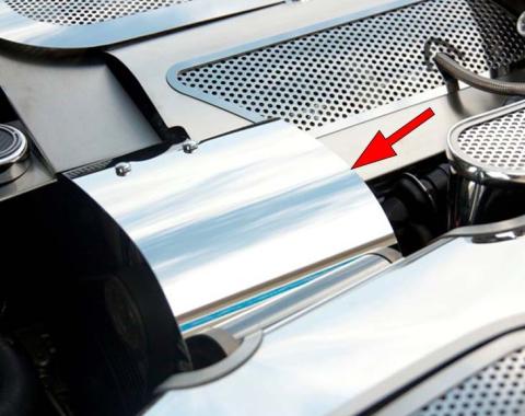 American Car Craft 1997-2004 C5/Z06 Corvette - Alternator Cover, Polished Stainless Steel 033041