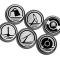 American Car Craft 1997-2004 C5 Corvette - Executive Series Fluid Cap Covers 6Pc, Manual Trans, Choose Color 033079