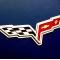 American Car Craft 2005-2013 C6 Corvette Convertible only - Waterfall Trim Ring for Emblem, Polished Stainless Steel 041032