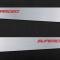 American Car Craft 2005-2013 C6 Corvette - Door Guards with SUPERCHARGED Inlay 2Pc, Brushed Stainless, Choose Color 041057