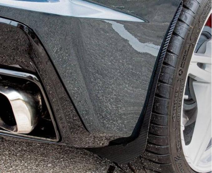 American Car Craft 2020-2024 C8 Corvette - Rear Mud Guards 2Pc, Polished Finish or Carbon Fiber Wrapped 882002