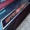 American Car Craft 2020-2024 C8 Corvette - Replacement Door Sills Carbon Fiber with Brushed Stainless Steel 'Stingray' Style Insert Carbon Fiber, Choose Vinyl Inlay Color 881009