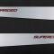 American Car Craft 2005-2013 C6 Corvette - Door Guards with SUPERCHARGED Inlay 2Pc, Brushed Stainless, Choose Color 041057