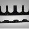 American Car Craft 2014-2019 C7 Corvette Stingray - Exhaust Filler Plate STOCK SYSTEM, Black Powder Coated 052052