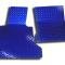 American Car Craft 2005-2013 C6 Corvette - Blue Diamond Plate Floor Mats 2Pc, Polished Aluminum 041006