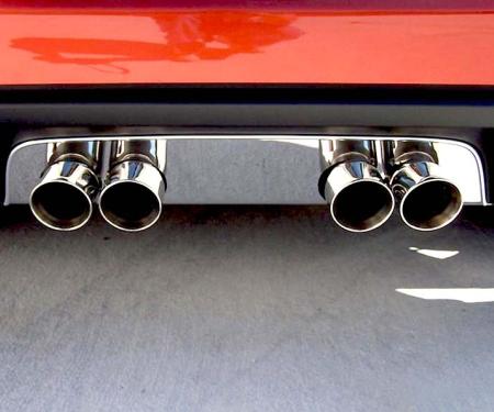 American Car Craft 2005-2013 C6 Corvette - Polished Exhaust Filler Panel, NPP Dual-Mode/Bi-Mode, Stainless Steel 042004