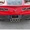 American Car Craft 2014-2019 C7/Z06/ZR1/Grand Sport Corvette - Perforated Exhaust Filler Panel NPP, Stainless Steel 052017
