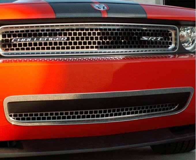 American Car Craft 2008-2010 Challenger - Lower Grille Overlay, Polished Stainless Steel 152017