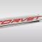 American Car Craft Corvette C8 Door Prop Polished/Brushed Stainless 'Corvette' - Passenger Side Only, Choose Inlay 881065