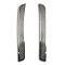 American Car Craft 2014-2019 C7 Corvette Stingray - Rear Valance Laser Mesh Vent Grilles 2Pc, Stainless Steel, Choose Finish 052003