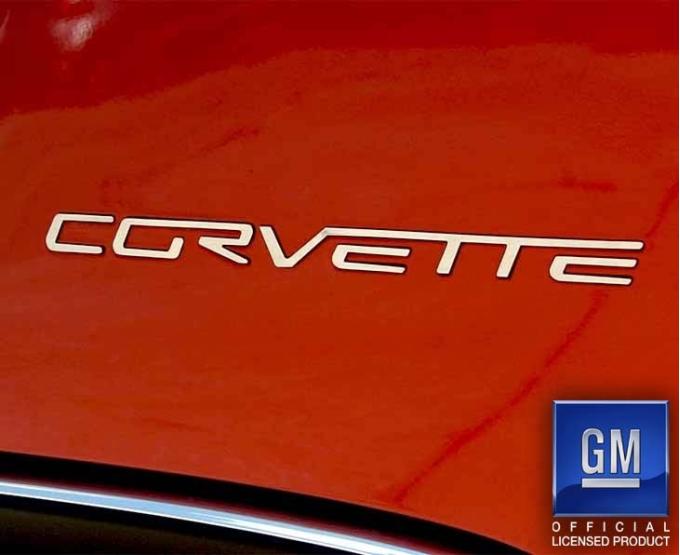 American Car Craft 2005-2013 C6 Corvette - Rear Bumper CORVETTE Letter Set, Polished Stainless Steel 042109