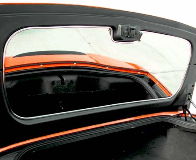 American Car Craft 2005-2013 C6 Corvette - C6 Convertible Trunk Lid Panel, Polished Stainless Steel 041029