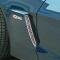 American Car Craft 2006-2013 C6 Z06 Corvette - Laser Mesh Side Vent Grilles 2Pc, Polished Stainless Steel 042055