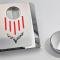 American Car Craft 2014-2019 C7 Corvette Master Cylinder Cover Automatic Polished Stainless with Brushed Ribbed Top Plate Corvette Flag Style, Choose Color 053123