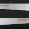 American Car Craft 2005-2013 C6 Corvette - Door Guards with SUPERCHARGED Inlay 2Pc, Brushed Stainless, Choose Color 041057