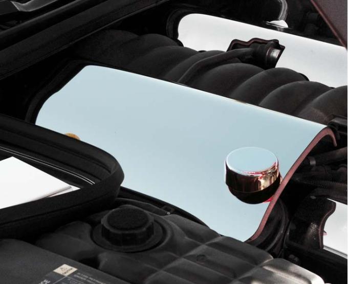 American Car Craft 1999-2004 C5/Z06 Corvette - Fuel Rail Covers 2Pc with Oil Cap Cover, Polished Stainless Steel 033037