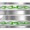 American Car Craft 2010-2015 Camaro SS - Fuel Rail Covers Tribal Flame Style 2Pc, Polished Stainless Steel 103010