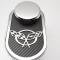 American Car Craft 1997-2004 C5 Corvette - Master Cylinder 'Crossed Flags' Cover with Cap, Choose Inlay Color 033088