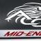 American Car Craft 2020-2024 C8 Corvette - License Plate Frame MID-ENGINE Black Base, Brushed Stainless, Choose Color Inlay 882010