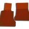 American Car Craft 2005-2013 C6 Corvette - Orange Diamond Plate Floor Mats 2Pc, Polished Aluminum 041003