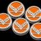 American Car Craft 2016-2019 C7 Grand Sport Corvette - Fluid Cap Cover Set with Crossed Flags & Grand Sport, Choose Color/Transmission 053098