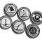 American Car Craft 1997-2004 C5 Corvette - Executive Series Fluid Cap Covers 6Pc, Manual Trans, Choose Color 033079