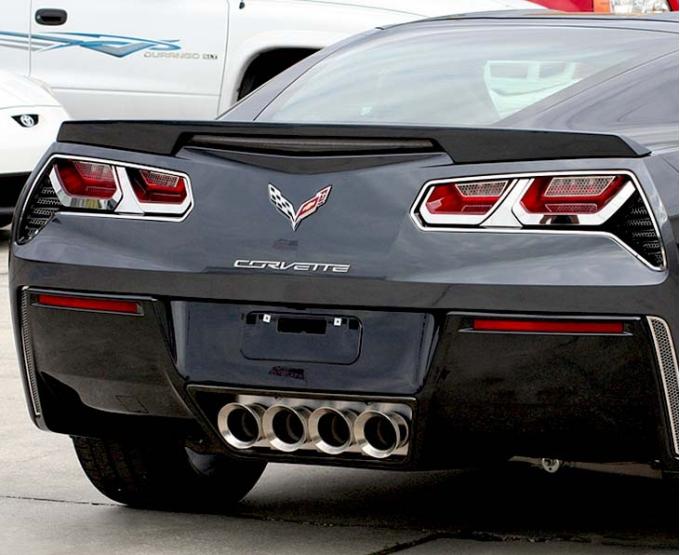 American Car Craft 2014-2019 C7 Corvette Stingray - Tail Light Trim Kit 8Pc, Stainless Steel (Polished Finish) 052013