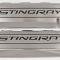 American Car Craft 2014-2019 C7/Z51 Corvette - STINGRAY Style Fuel Rail Covers Factory Overlay 2Pc, Stainless Steel, Choose Color 053117