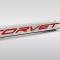 American Car Craft Corvette C8 Door Prop Polished/Brushed Stainless 'Corvette' - Passenger Side Only, Choose Inlay 881065