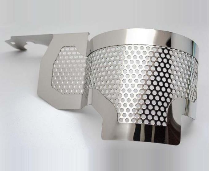 American Car Craft 2015-2019 C7 Z06 Corvette - Alternator Cover, Stainless Steel (Perforated) 053081