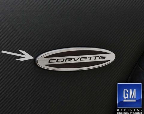 American Car Craft 1997-2004 C5/Z06 Corvette - Side Marker Trim Rear with Corvette Script 2Pc, Polished Stainless Steel 032051
