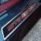 American Car Craft 2020-2024 C8 Corvette - Replacement Door Sills Carbon Fiber with Brushed Stainless Steel 'Stingray' Style Insert Carbon Fiber, Choose Vinyl Inlay Color 881009