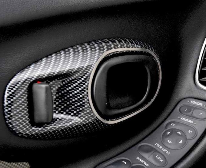 American Car Craft 1997-2004 C5/Z06 Corvette - Door Handle Bezel Trim 2Pc, Brushed Stainless Steel 031038