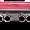 American Car Craft 2005-2013 C6 Corvette - Perforated Exhaust Filler Panel, Borla Stinger/Touring Quad Round Tips, Stainless 042020