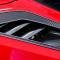 American Car Craft 2014-2019 C7 Corvette Stingray - Rear Quarter Vent Set, Carbon Fiber with Stainless Steel Trim 052064