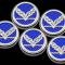 American Car Craft 2016-2019 C7 Grand Sport Corvette - Fluid Cap Cover Set with Crossed Flags & Grand Sport, Choose Color/Transmission 053098