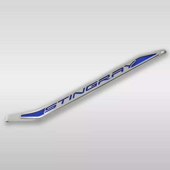 American Car Craft Corvette C8 Door Prop Polished/Brushed Stainless 'Stingray' - Driver Side Only, Choose Inlay 881066