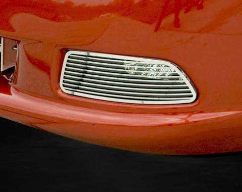 American Car Craft 2005-2013 C6 Corvette - Billet Style Driving Light Covers 2Pc, Polished Stainless Steel 042061