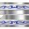 American Car Craft 2010-2015 Camaro SS - Fuel Rail Covers Tribal Flame Style 2Pc, Polished Stainless Steel 103010