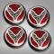 American Car Craft 2020-2024 C8 Corvette Coupe - Cap Cover Set 4pc Carbon Fiber Inserts with Stainless Crossed Flags Logo, Polished/Brushed Finish 883049