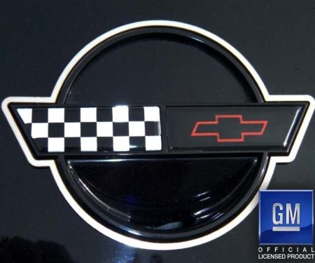 American Car Craft 1984-1990 C4 Corvette Emblem Trim 2Pc, Polished Finish 022005