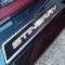 American Car Craft 2020-2024 C8 Corvette - Replacement Door Sills Carbon Fiber with Brushed Stainless Steel 'Stingray' Style Insert Carbon Fiber, Choose Vinyl Inlay Color 881009