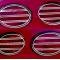 American Car Craft 1997-2004 C5/Z06 Corvette - Taillight Grilles Slotted 4Pc, Polished Stainless Steel 032046