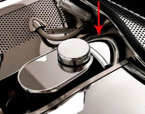 American Car Craft 1997-2004 C5/Z06 Corvette - Brake Booster Cover, Polished Stainless Steel 033015