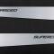 American Car Craft 2005-2013 C6 Corvette - Door Guards with SUPERCHARGED Inlay 2Pc, Brushed Stainless, Choose Color 041057