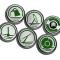 American Car Craft 1997-2004 C5 Corvette - Executive Series Fluid Cap Covers 6Pc, Manual Trans, Choose Color 033079