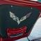 American Car Craft 2014-2019 C7/Z51 Stingray Corvette - Hood Emblem Corvette Flags, Polished/Brushed Stainless Steel 053021