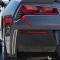 American Car Craft 2014-2019 C7 Z06/Grand Sport - Matrix Series Alumi-Steel Tail Light Grilles 2Pc, Polished Stainless/Aluminum 052006