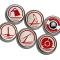 American Car Craft 1997-2004 C5 Corvette - Executive Series Fluid Cap Covers 6Pc, Manual Trans, Choose Color 033079