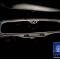 American Car Craft 1997-2004 C5/Z06 Corvette - Rear View Mirror Trim with Crossed Flags Auto-Dim, Brushed Stainless 031043